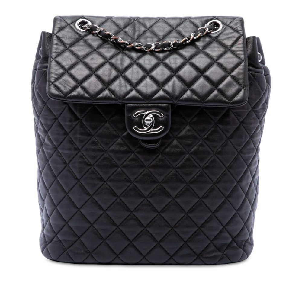 Pre-Loved Chanel Large Quilted Lambskin Urban Spirit Backpack